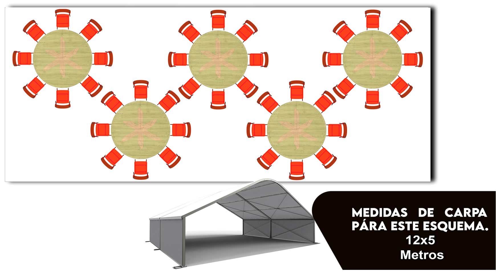 carpa para 40 sillas