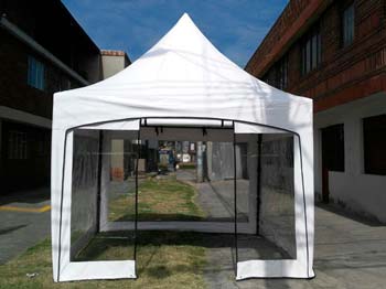 Carpas plegables con cortinas