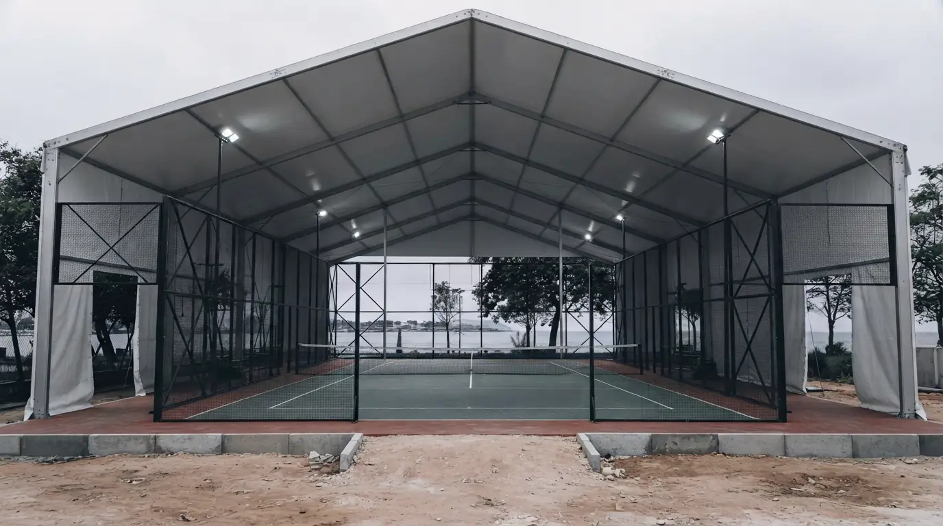 cubiertas para canchas de padel
