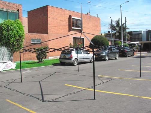 estructura carpa plegable