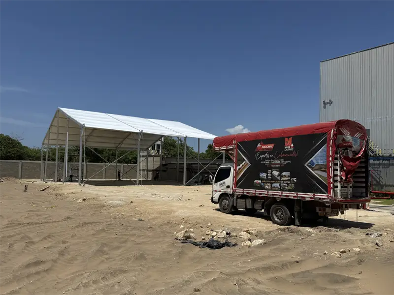montaje de carpas industriales